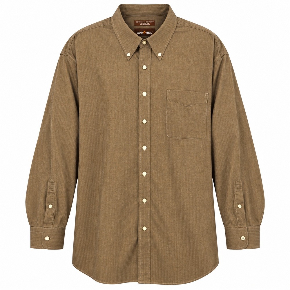Oak Hill Grandpacore Button Down Shirt Mens 4XL Dark Academia Earthy Gorpcore